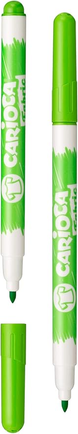 Carioca fabric liner textile t-shirt permanent marker, 6 - 10 - 12 colors