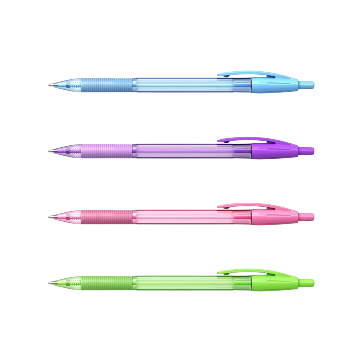 Retractable ballpoint pen Erich Krause R-301 Matic Spring 0.7, Blue - 1 Pen
