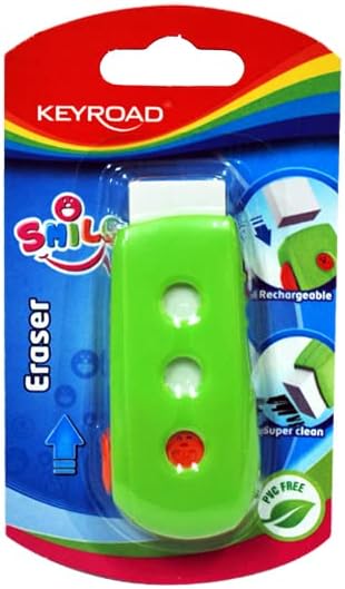 ERASER KEYROAD SMILE/CARD