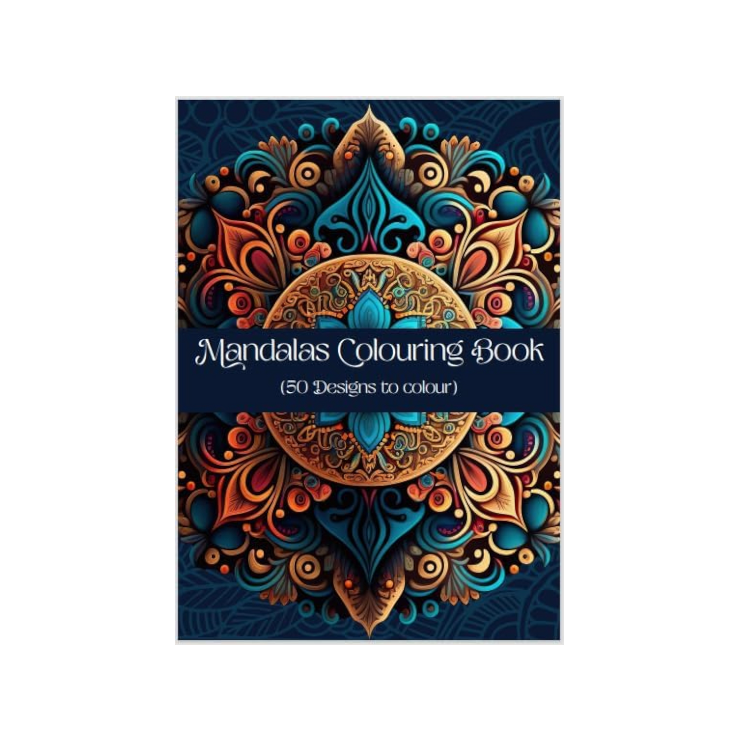 Generic Bedaya Classic Mandala Colouring Book - 50 A4 Sheets