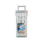 Elite Stationery House Superior dual-tip art markers set with 12 vibrant colors in a clear plastic storage case.