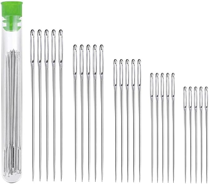 25 Big Eyes Hand Sewing Needle, Sewing Needle Big Eyes