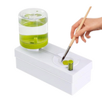 Elite Stationery House paint brush rinser with fresh water cycle, press-button cleaning for watercolor and acrylics.