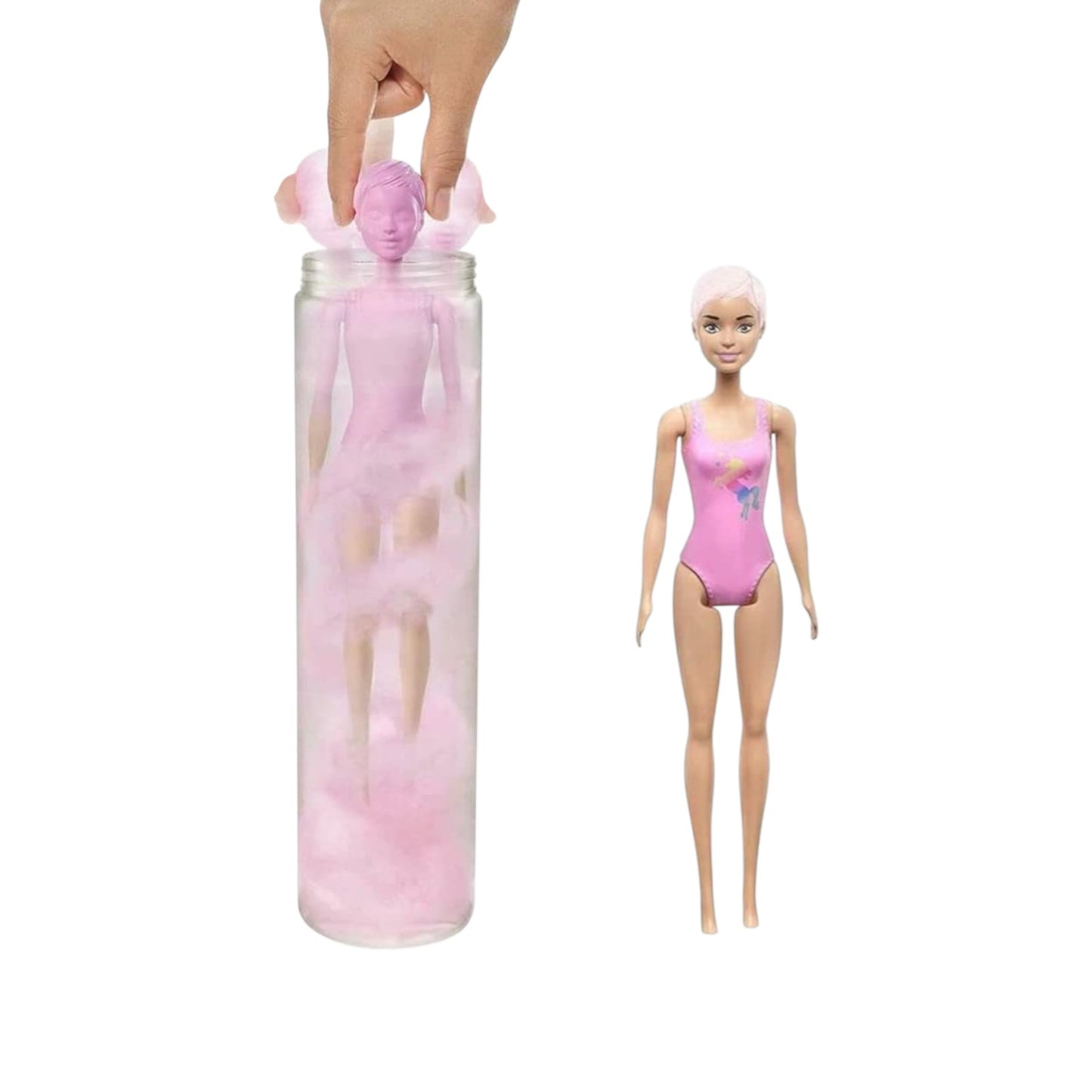 Color Reveal Doll with 7 Surprises 4 Mystery Bags