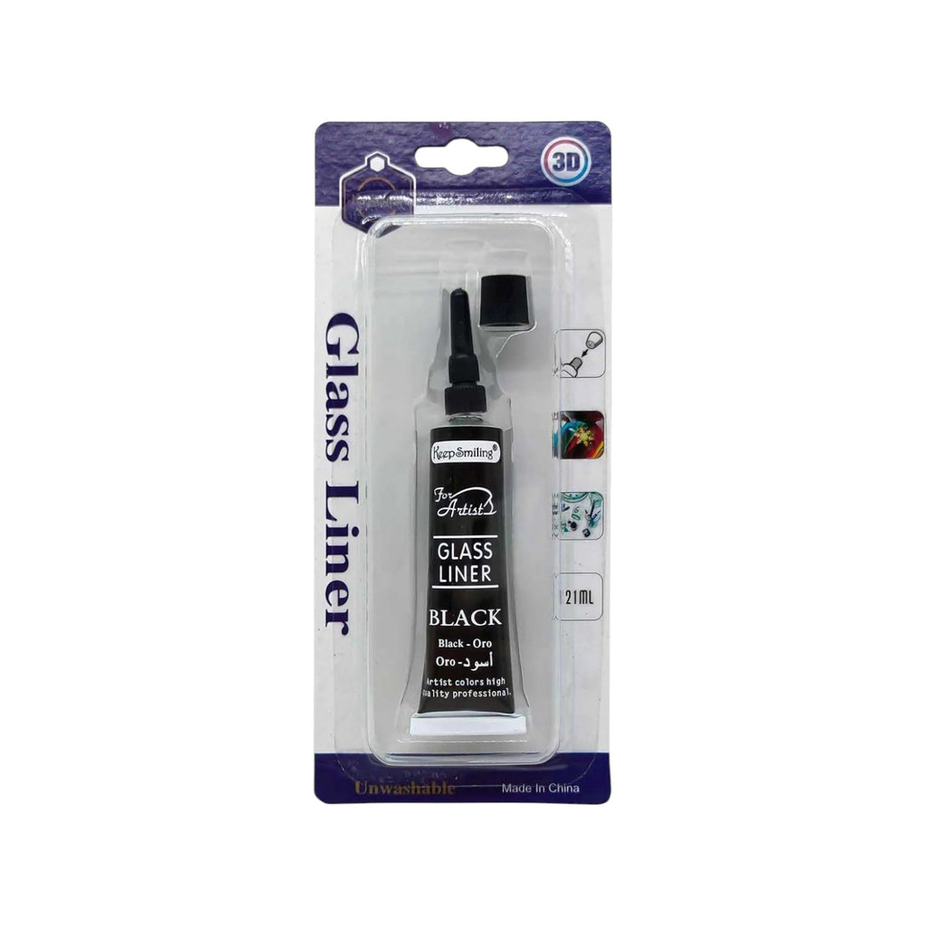 Black Glass Liner Relief Tube Glass