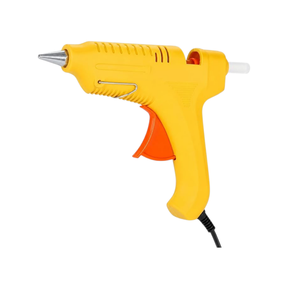 Elite Stationery House GT-10 hot melt glue gun in yellow with an orange trigger and adjustable power settings.