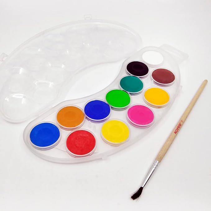 keyroad Watercolour Box with 12 Colors