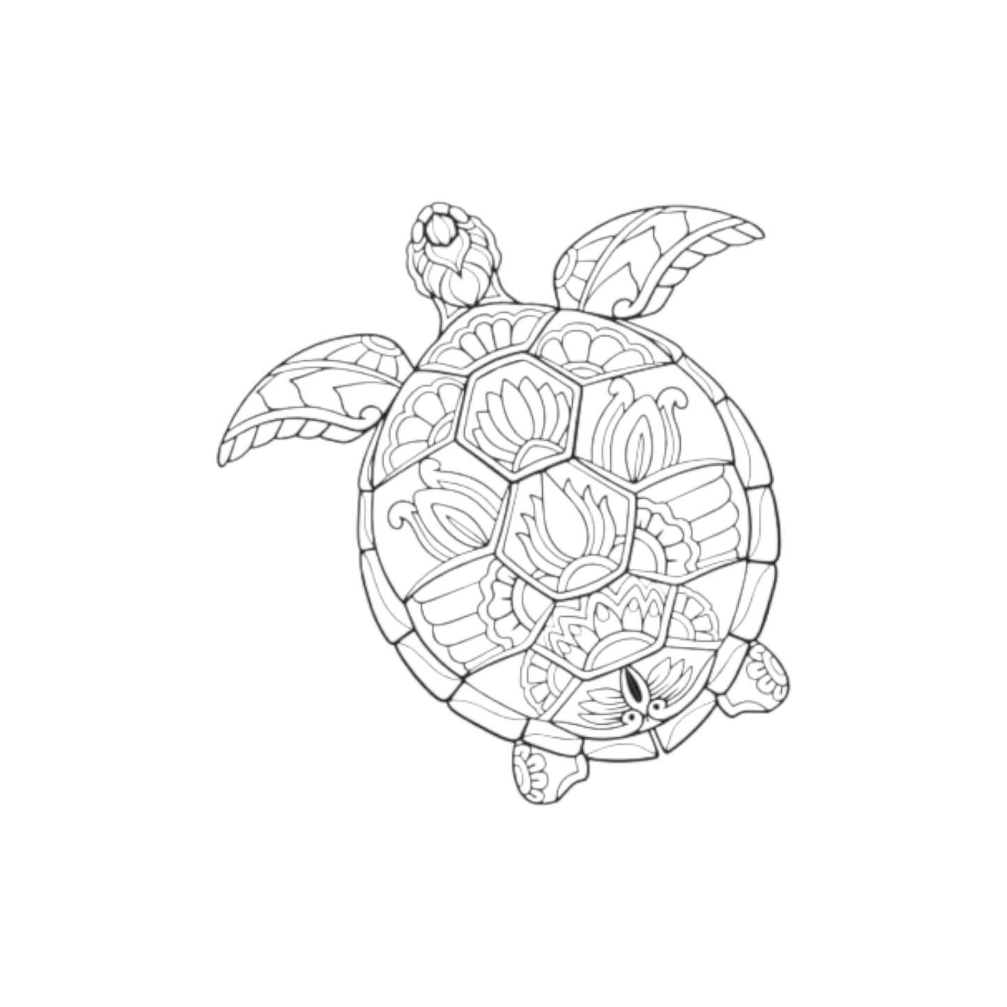 Under The Sea Mandala Coloring Book - A5 Size Top Wired