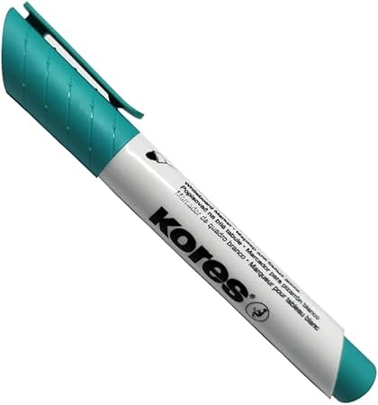 Whiteboard pen, chisel tip  kores Model 20854.