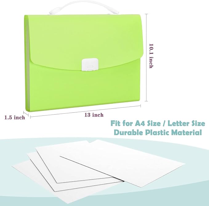 File Folder Expanding 13-Pocket A4 Accordion Organizer,