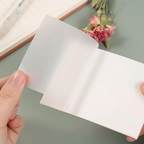 Elite Stationery House transparent waterproof self-adhesive sticky notes in a 76x76mm square format