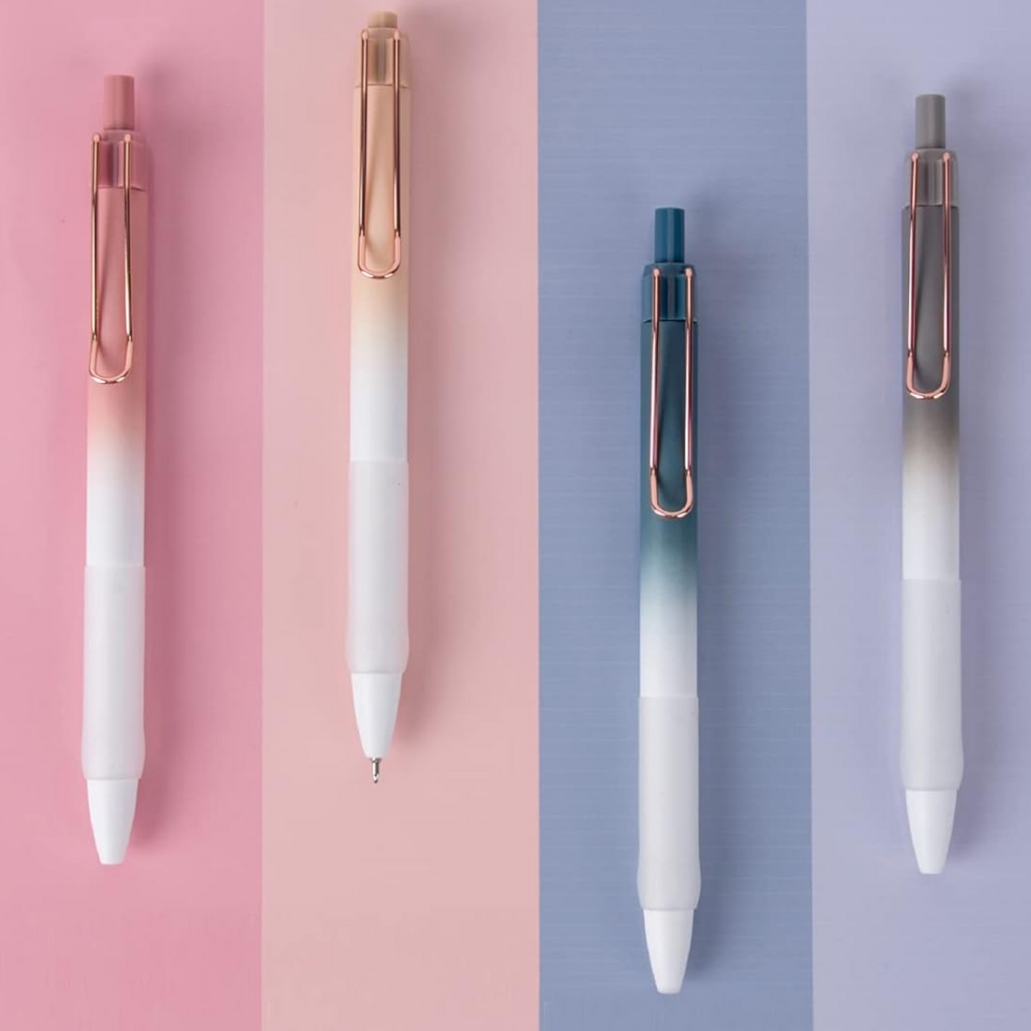 4 Premium Gel Ink Pens Featuring a 0.5 mm Needle Tip.
