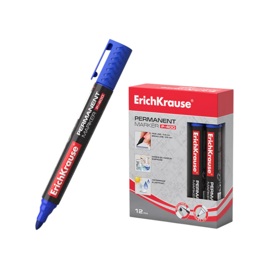 Permanent marker Erich Krause P-400, Blue