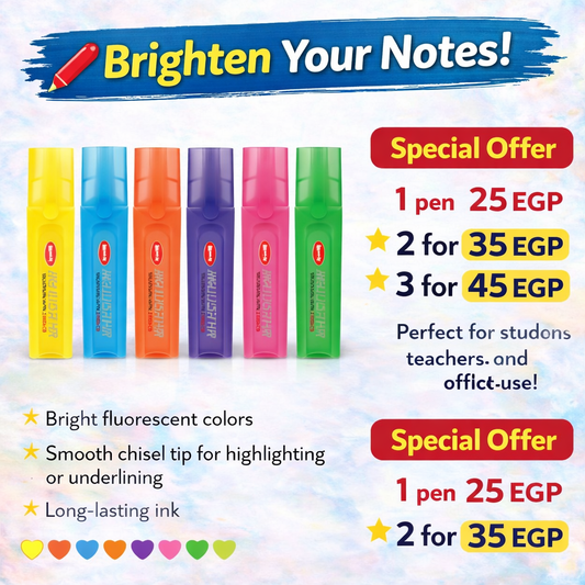 Beifa Fluorescent Chisel Pen – Model HY15A-24V1