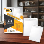 50 Packs  Self-adhesive envelope -Plain - Size C4 229 mm x 324 mm