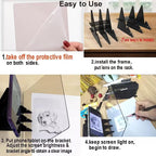 Transparent Painting Board Optical Imaging Painting Tool Mobile Phone Holder Children's Physics Painting Science and Education Toys