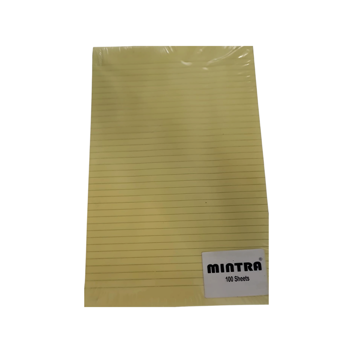 Elite Stationery House A4 yellow single lined paper pad with 100 sheets for writing and note taking