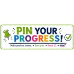 Elite Stationery House Pin Your Progress classroom motivation sign with green pin icon and positive messaging