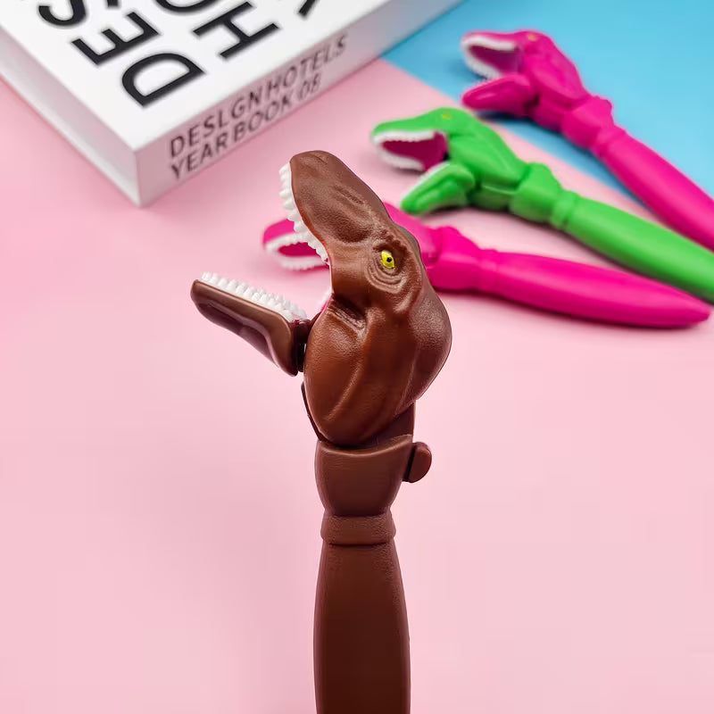 Big-Mouthed Dinosaur, Fun Office And School Stationery, 1 Pen