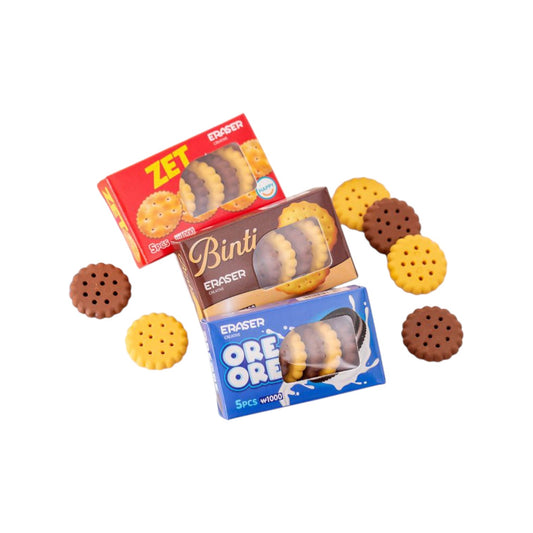 Cookies Erasers Zet / 5pcs