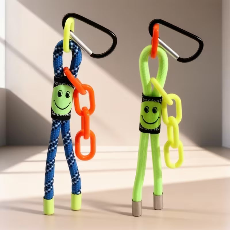 Colorful Mobile Phone Lanyard Nylon Handmade Woven Lanyard