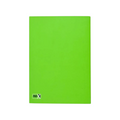 Elite Stationery House A5 lined school notebook with a bright green duplex cover and stapled binding