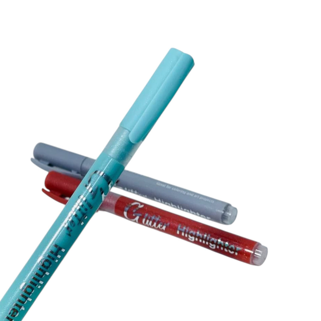 Glitter Highlighter Set Of 3 Pcs. - Multi Color - Whale Share