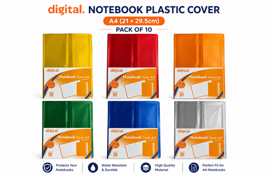 Digital School Notebook Plastic Cover, A4 (21 × 29.5cm)