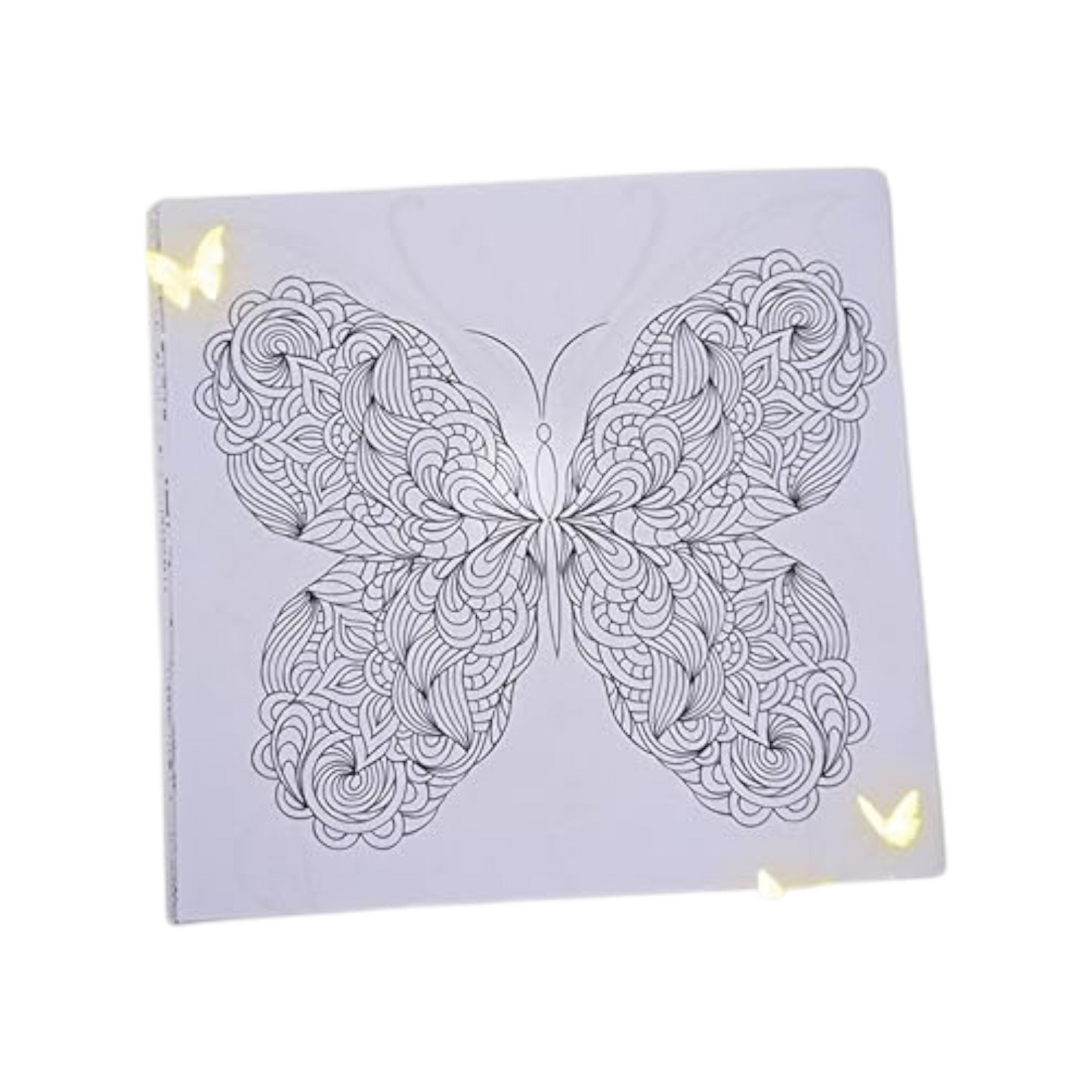 Coloring Book 24 Professional Drawing (Red Butterflies)