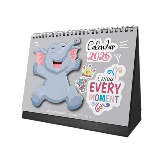 Office Desk Calendar 2026 Elephant