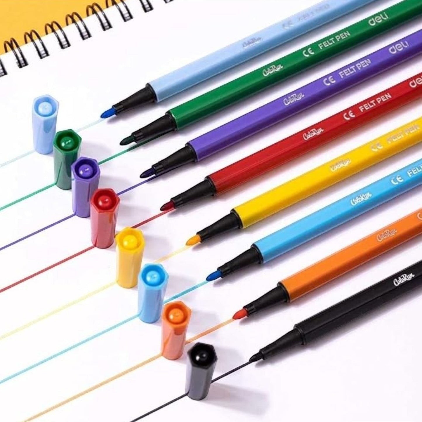 Deli EC157-18 Felt Pen Set 18-Colors