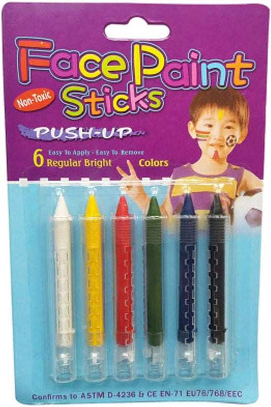 Face Painting Kit 6 Colors,Dress up face color,Face Crayon Set