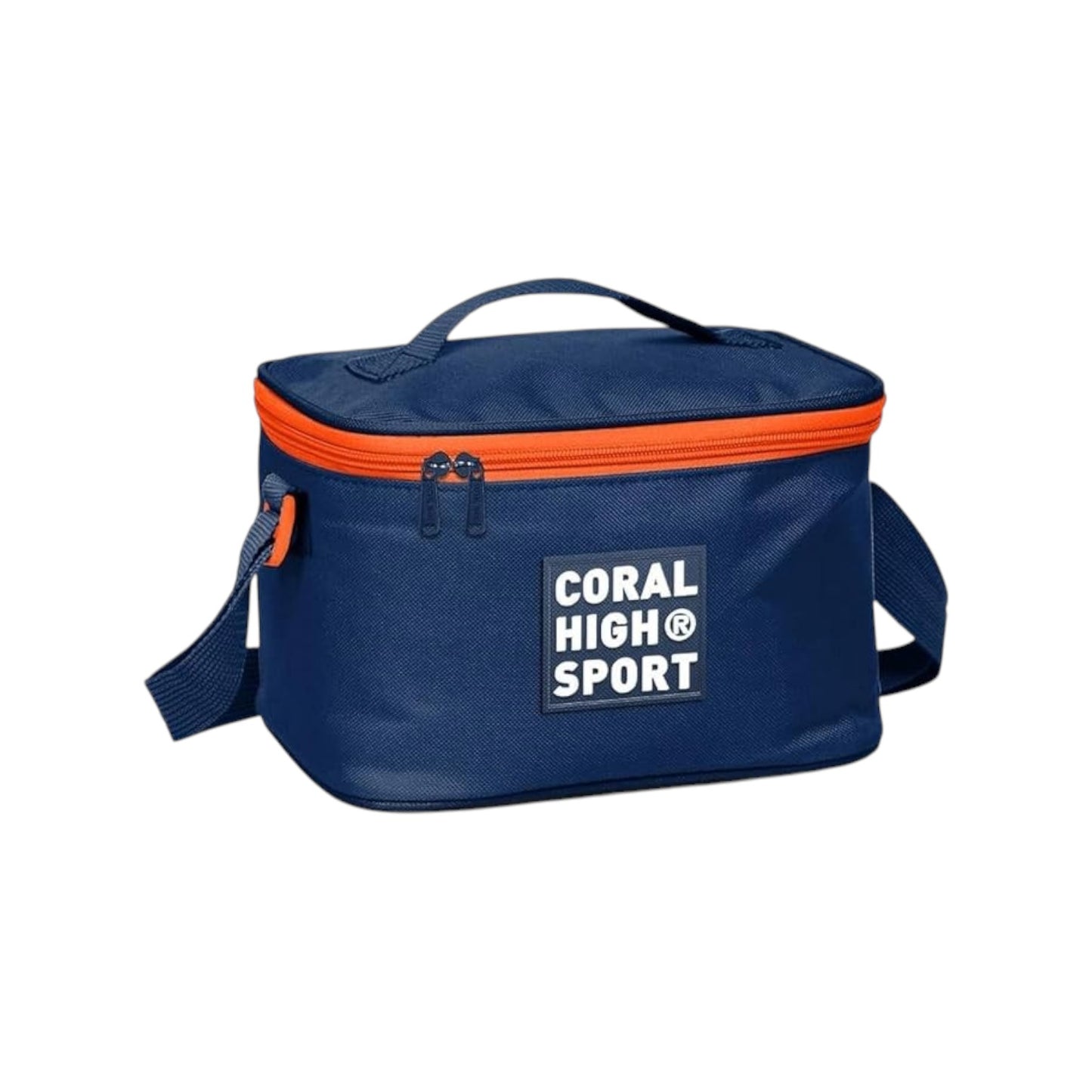 Coral High Sport Thermal Lunch Bag - Navy Blue Neon Orange