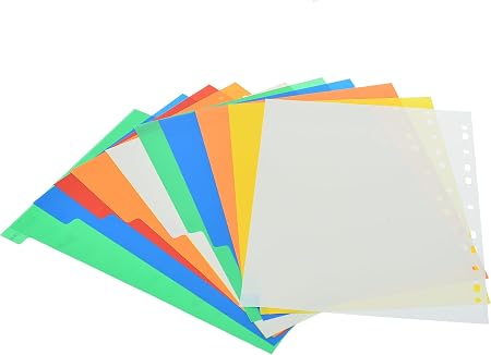File Dividers 12 Tabs Numbered