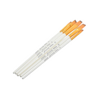 Elite Stationery House Keep Smiling 5-piece cat tongue brush set with white handles and gold ferrules