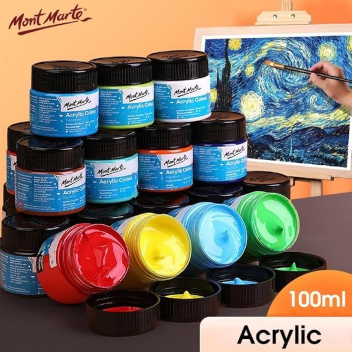 Monte Marte MSCH1001 Acrylic Colour Paint 100 ml- 1 Bottle