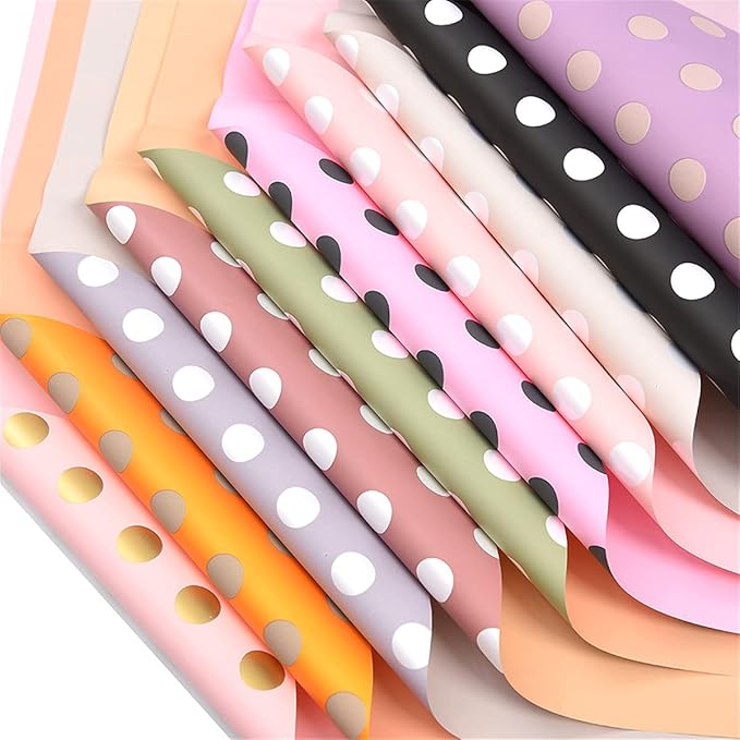 Polka Dot Waterproof Gift Wrapping Paper