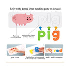 Wooden Word Spelling Game Children's Toy Jigsaw Flash Card