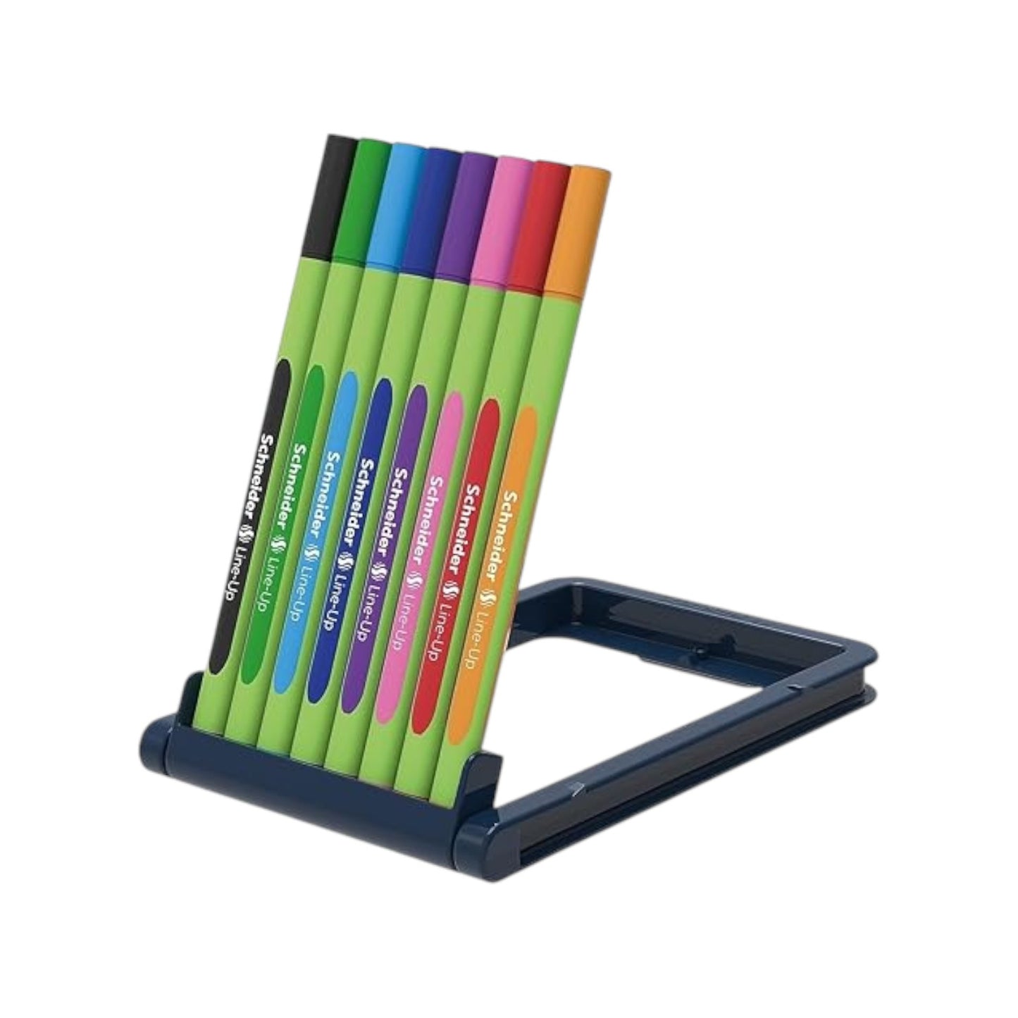 Fineliner Line-Up 0,4 assorted Adjustable pencil case stand 8 pieces