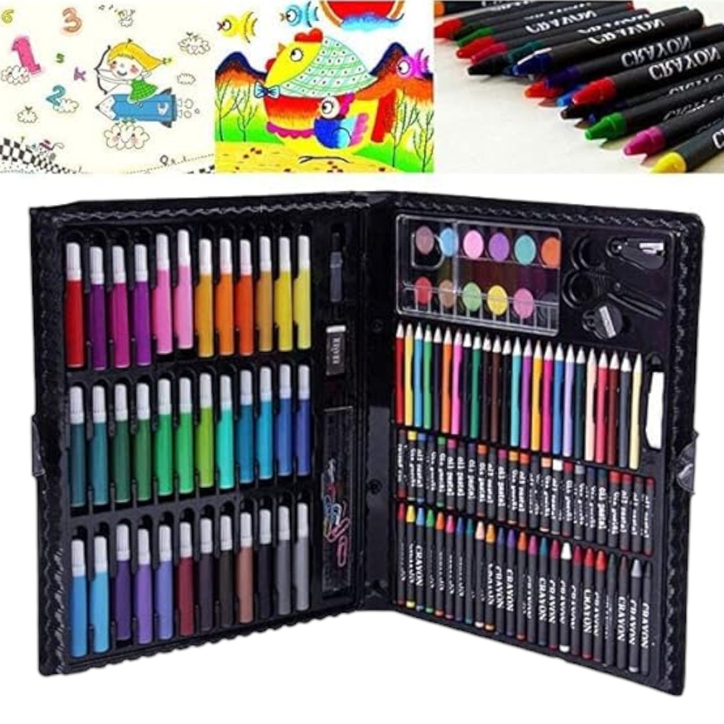 INNOVATIVE 150 Pcs Deluxe Art Set Art Supplies for Kids