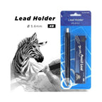 Set of 1PCS 4 IN 1 Mechanical Pencil with Clutch Mechanism for 2B, 4B, 6B, 8B Leads + 6 Lead Refills (4B/5.6mm)