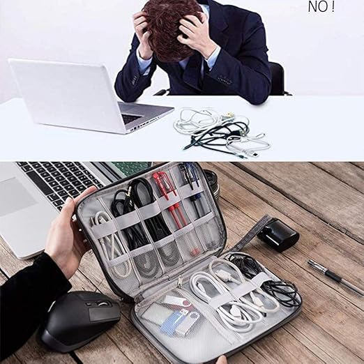 Travel Cable Organizer Bag Portable Cord Organizer Bag for Cable