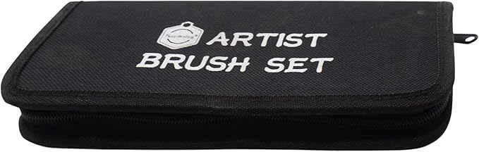 12pcs Professional Artist Paint Brushes Set Bag Pack