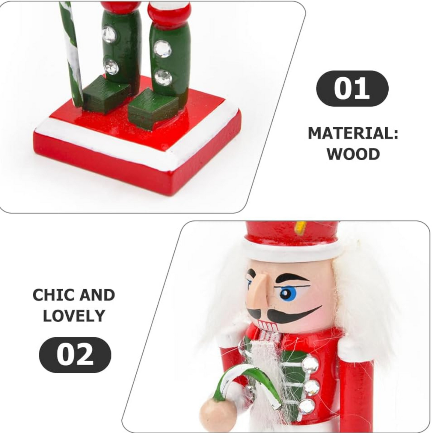Christmas Nutcracker Ornaments Mini Nutcracker Soldier