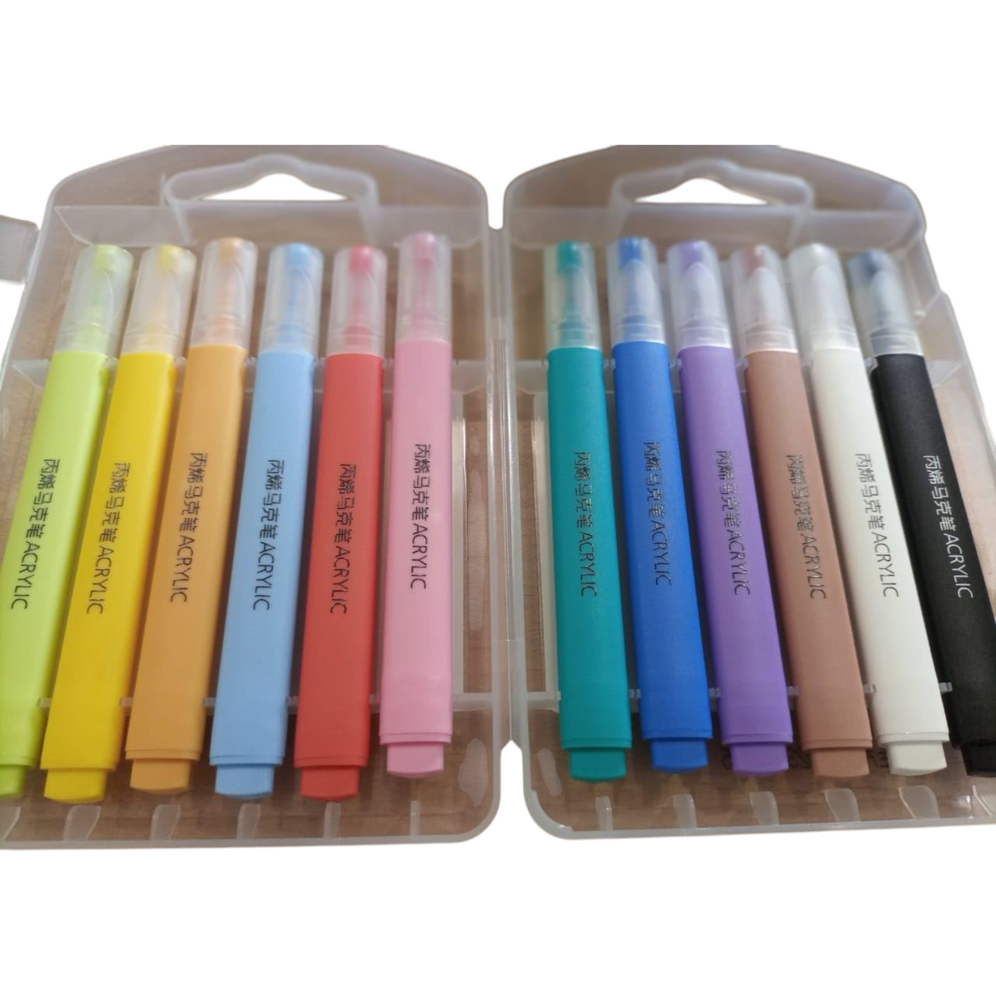 12 Colors Acrylic Markers for Writing and Drawing