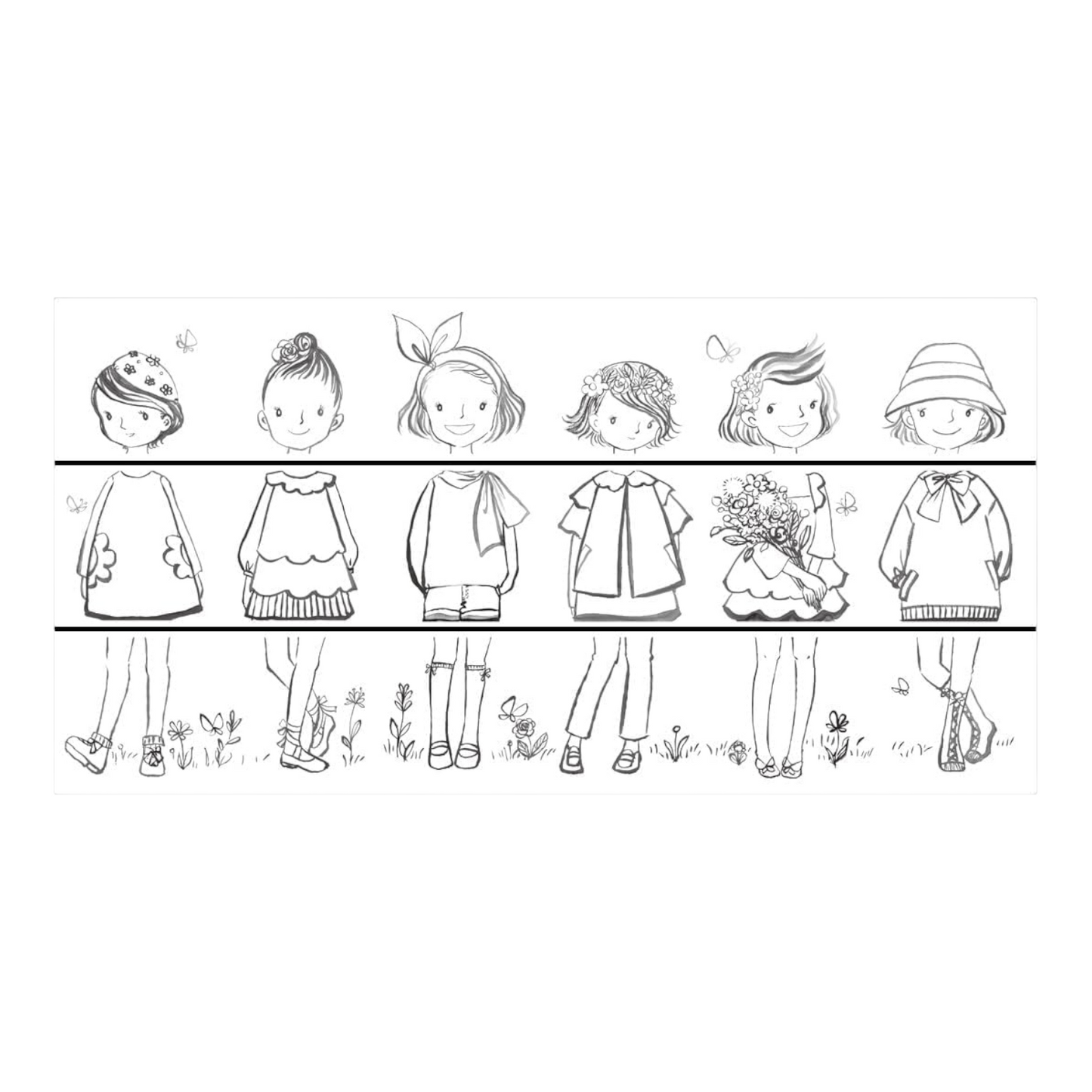 Stick'n Hopax- Little Designer Spring Coloring Roll