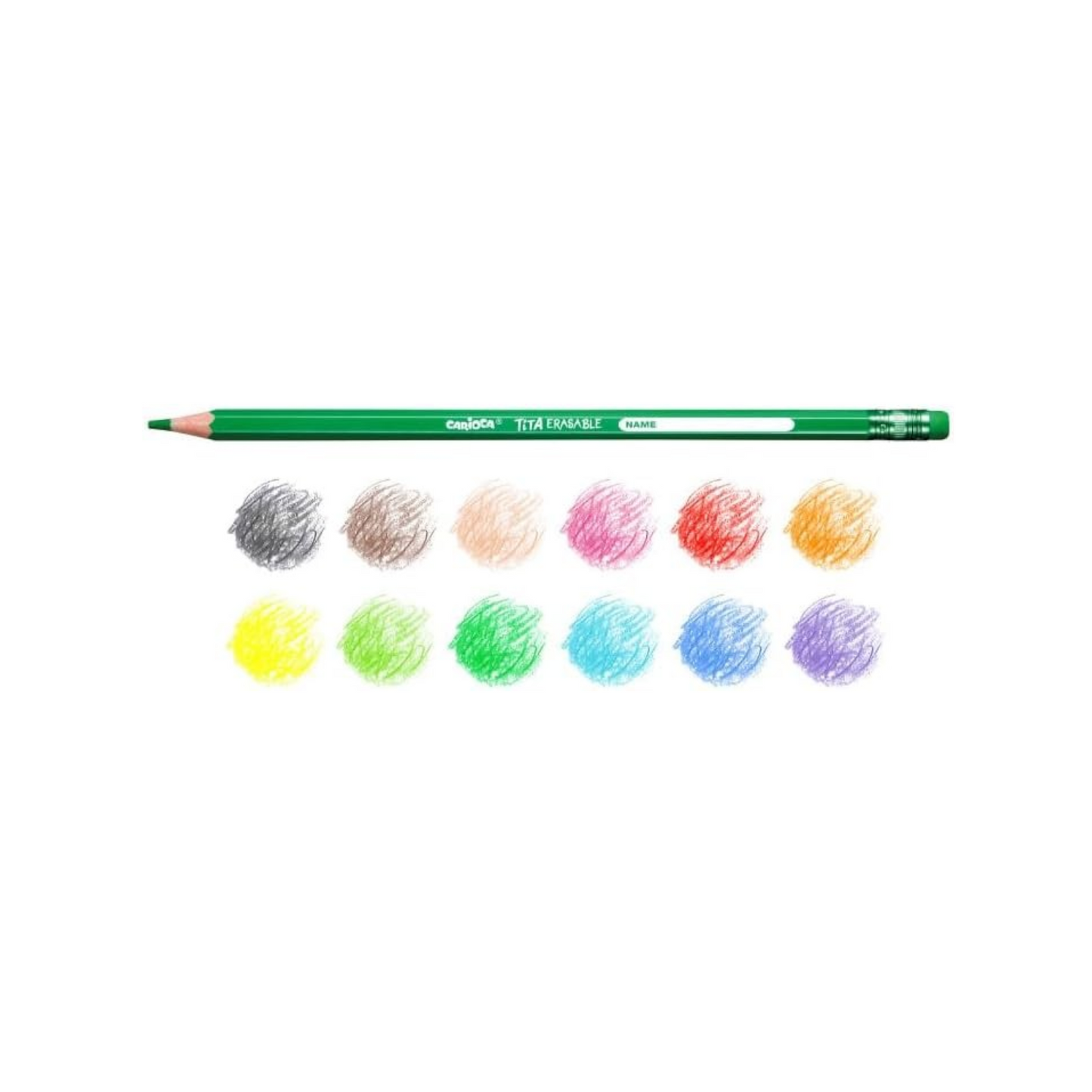 Carioca 42897 Tita Erasable Colouring Pencil (Pack of 12)