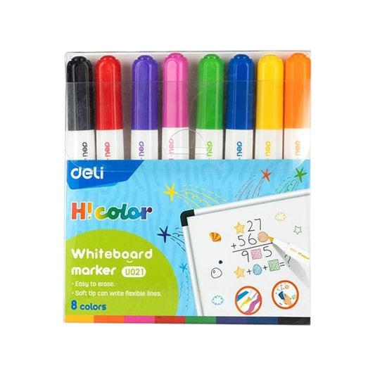 Deli Whiteboard Marker Bullet Tip 8 pcs