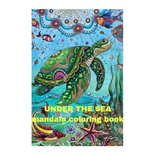 Under The Sea Mandala Coloring Book -Suitable For Adults or Teenagers - A5 Size