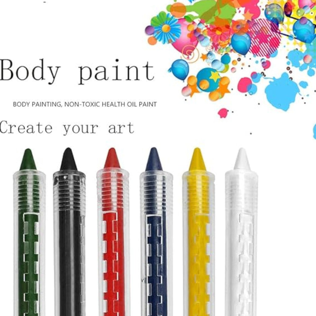 Face Painting Kit 6 Colors,Dress up face color,Face Crayon Set